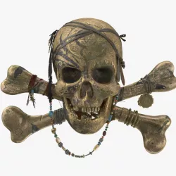 Pirate Skull - PBR 3d model