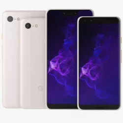 Pixel 3 and Pixel 3XL Gold 3d model