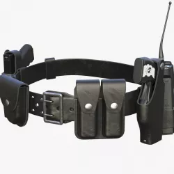 Police Modular Enforcement Equipment Belt 3d model