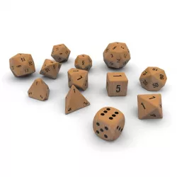 Polyhedral Dice Set - Wood 3d model