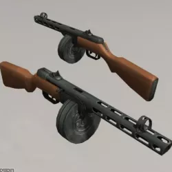 ppsh 41 3d model