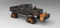 Pulling truck with Mattracks Suspension tracks 3d model