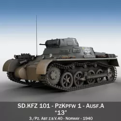 PzKpfw 1 - Panzer 1 - Ausf. A - 13 3d model