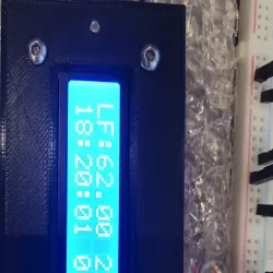 Rahmen für zweizeiliges I2C Display LCD1602 für Arduino Uno zum Einbau in Gehäuse