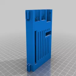 Raspberry Pi Case with integrated 20mm extrusion mount clips