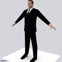 Realistic Male with Clothes 3d model