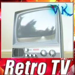Retro TV 3d model