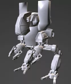 robot walker 3d model
