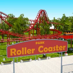 Roller Coaster Park 3d model