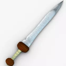 Roman gladius sword 3d model
