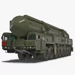 RT-2PM Topol Mobile Intercontinental Ballistic Missile 3d model