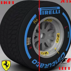 SF15T Wet Rear tyre 3d model