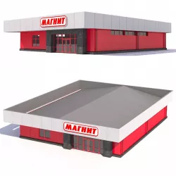 Shopping center 3d model