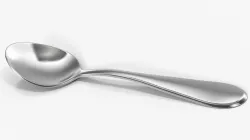 Silver Dessert Spoon 3d model