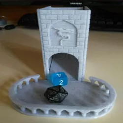 Small Foldable Dice Tower