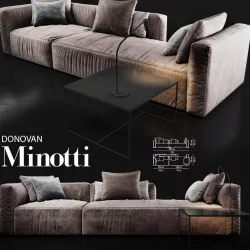 Sofa Minotti DONOVAN 3d model
