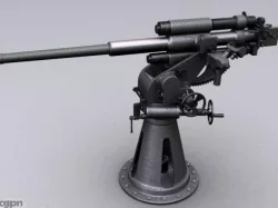 Soviet 45mm Gun 21K 3d model