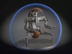 Star Wars Droideka Destroyer Droid 3d model