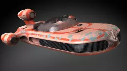 Star Wars X-34 Landspeeder 3d model