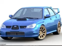 SUBARU WRX STI 2006 3d model