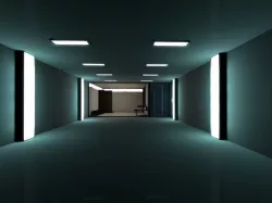 Super Criminal Hi-Tech Lockup Scene Low Poly Game Model 3d model