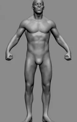 Superhero Body v2 3d model