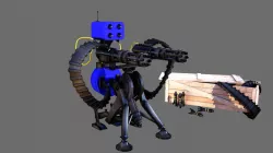 TF2 Sentry gun (with munition) 3d model