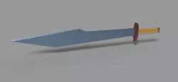 Thor's second sword from Thor Ragnarok 3d model
