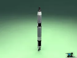Titan Launch Vehicle With Gemini 3d model