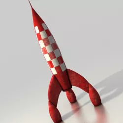 Toy rocket 3d model