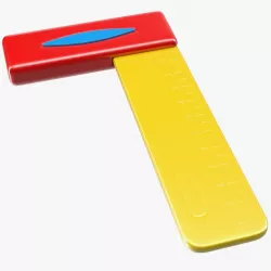 Toy Ruler 3d model