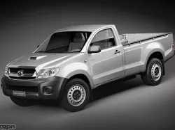 Toyota Hilux single cab 3d model