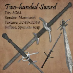 Two handed Sword 3d model