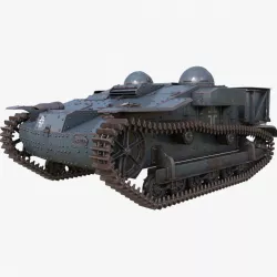 UE Tractor German Mental Ray 3d model