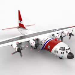 US Coast Guard HC-130J Version 2 3d model