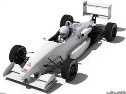 USF2000 Race Car 3d model