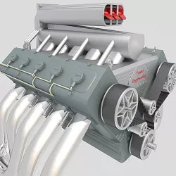 V10 Engine 3d model