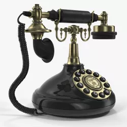 Vintage Antique Telephone 3d model