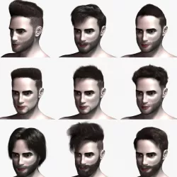 Virtual Hair Collection 1 3d model