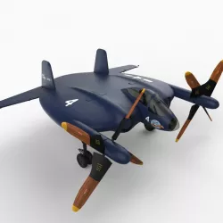 Vought V-173 / XF5U-1 'Flying Pancake' 3d model