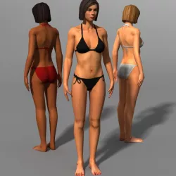 WOMAN 01b 3d model