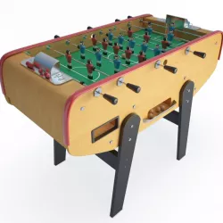 Wooden Babyfoot 3d model