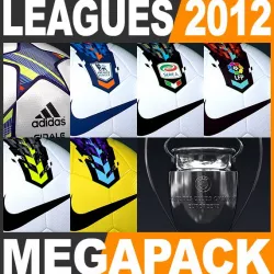 2011 2012 European Leagues, Champions League Match Balls and Trophy 3d model