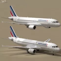 A320-200 air france 3d model