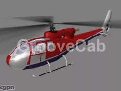 Aerospatiale Gazelle Helicopter V4 3d model