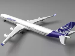 Airbus A340 (House Colors) 3d model