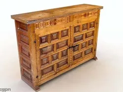Antique Cabinet 03 3d model