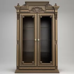 Antique Display Cabinet 3d model