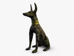 Anubis sitting 3d model