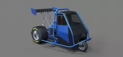 Ape car dragster 3d model